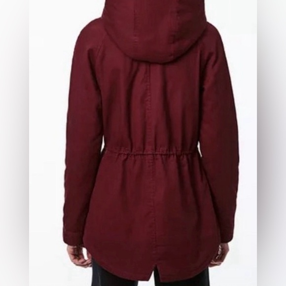 Collection B hooded jacket burgundy color - Picture 2 of 5